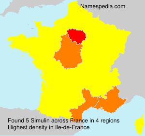 Surname Simulin in France Surname Simulin in France