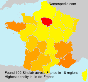Surname Sinclair in France Surname Sinclair in France