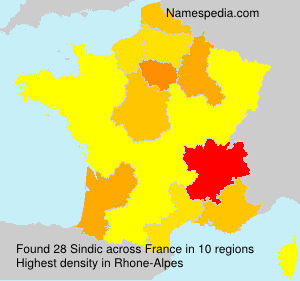 Surname Sindic in France Surname Sindic in France