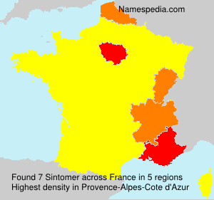 Surname Sintomer in France Surname Sintomer in France