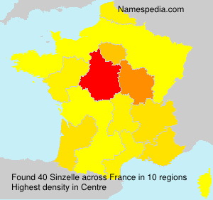 Surname Sinzelle in France Surname Sinzelle in France