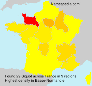 Surname Siquot in France Surname Siquot in France