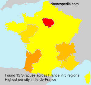 Surname Siracuse in France Surname Siracuse in France
