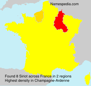 Surname Siriot in France Surname Siriot in France