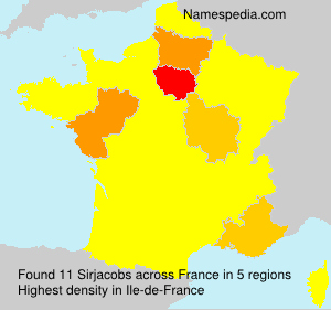 Surname Sirjacobs in France Surname Sirjacobs in France