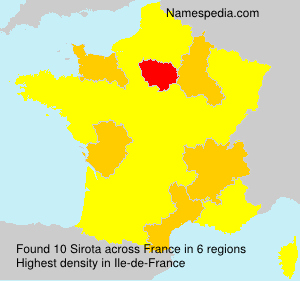 Surname Sirota in France Surname Sirota in France
