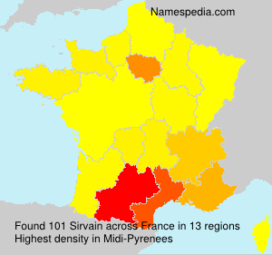 Surname Sirvain in France Surname Sirvain in France