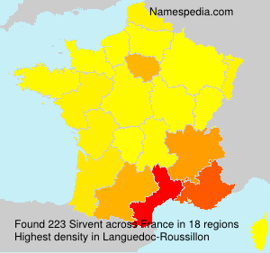 Surname Sirvent in France Surname Sirvent in France