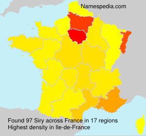 Surname Siry in France Surname Siry in France