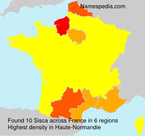 Surname Sisca in France Surname Sisca in France
