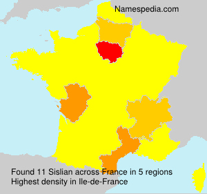 Surname Sislian in France Surname Sislian in France
