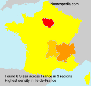 Surname Sissa in France Surname Sissa in France