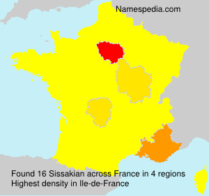 Surname Sissakian in France Surname Sissakian in France