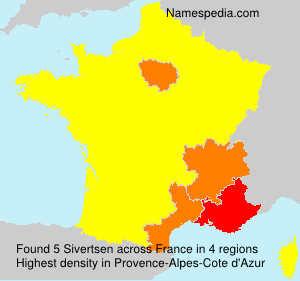 Surname Sivertsen in France Surname Sivertsen in France