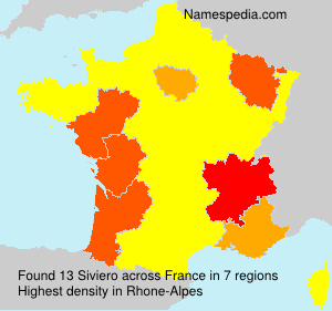 Surname Siviero in France Surname Siviero in France