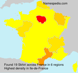 Surname Skhiri in France