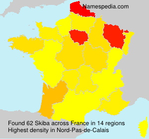 Surname Skiba in France Surname Skiba in France