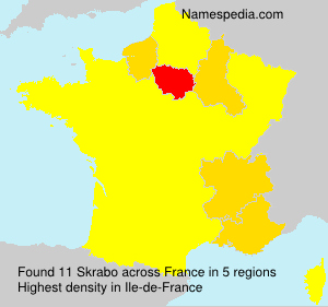 Surname Skrabo in France