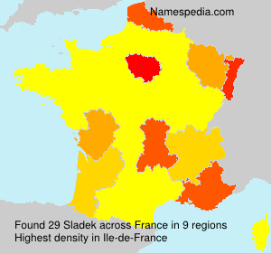 Surname Sladek in France Surname Sladek in France
