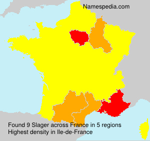 Surname Slager in France Surname Slager in France