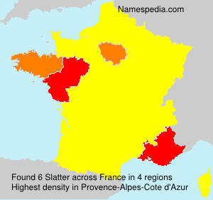 Surname Slatter in France Surname Slatter in France