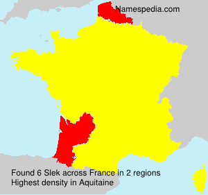 Surname Slek in France Surname Slek in France