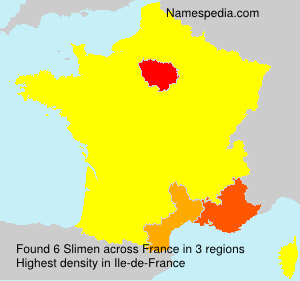 Surname Slimen in France Surname Slimen in France