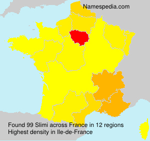 Surname Slimi in France Surname Slimi in France