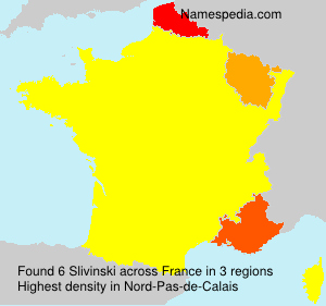 Surname Slivinski in France Surname Slivinski in France