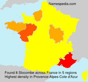 Surname Slocombe in France Surname Slocombe in France