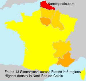 Surname Slomczynski in France Surname Slomczynski in France