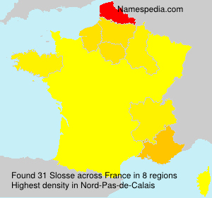 Surname Slosse in France Surname Slosse in France