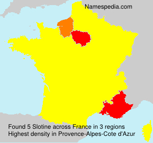 Surname Slotine in France Surname Slotine in France