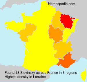 Surname Slovinsky in France Surname Slovinsky in France