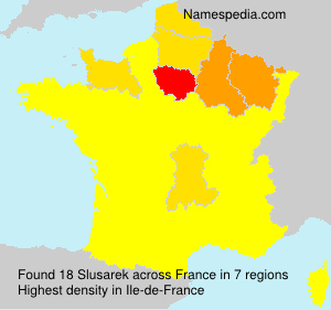 Surname Slusarek in France Surname Slusarek in France