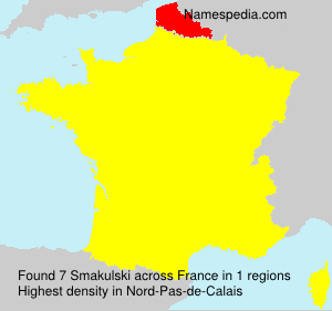 Surname Smakulski in France