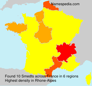 Surname Smedts in France Surname Smedts in France