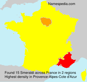 Surname Smeraldi in France Surname Smeraldi in France