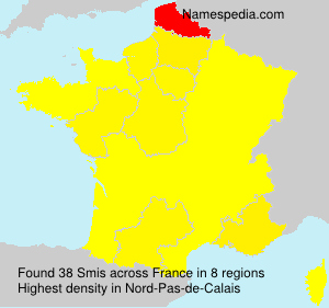 Surname Smis in France Surname Smis in France