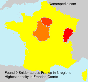 Surname Snider in France Surname Snider in France