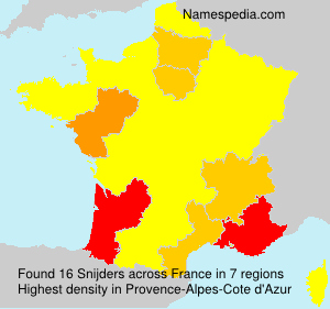 Surname Snijders in France Surname Snijders in France