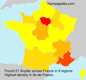 Surname Snyder in France Surname Snyder in France