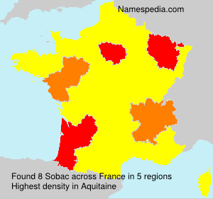 Surname Sobac in France Surname Sobac in France