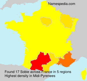Surname Sobie in France