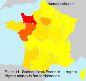 Surname Sochon in France