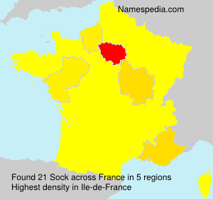 Surname Sock in France Surname Sock in France