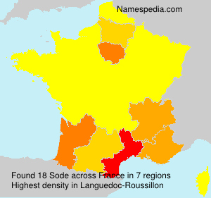 Surname Sode in France Surname Sode in France
