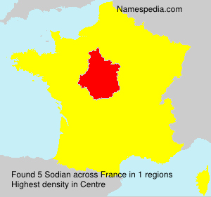 Surname Sodian in France