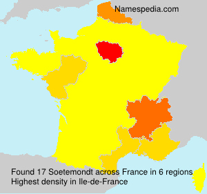 Surname Soetemondt in France Surname Soetemondt in France
