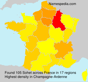 Surname Sohet in France Surname Sohet in France